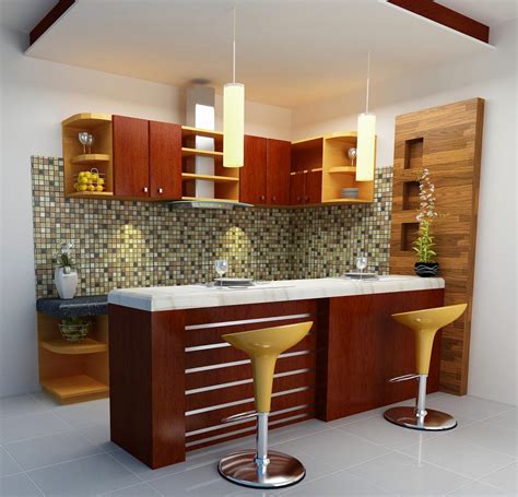 Desain Dapur dengan Meja Bar Multifungsi, Harmoni dan Fungsionalitas